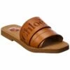 Chloé Woody Leather Slide Women Flat Sandals