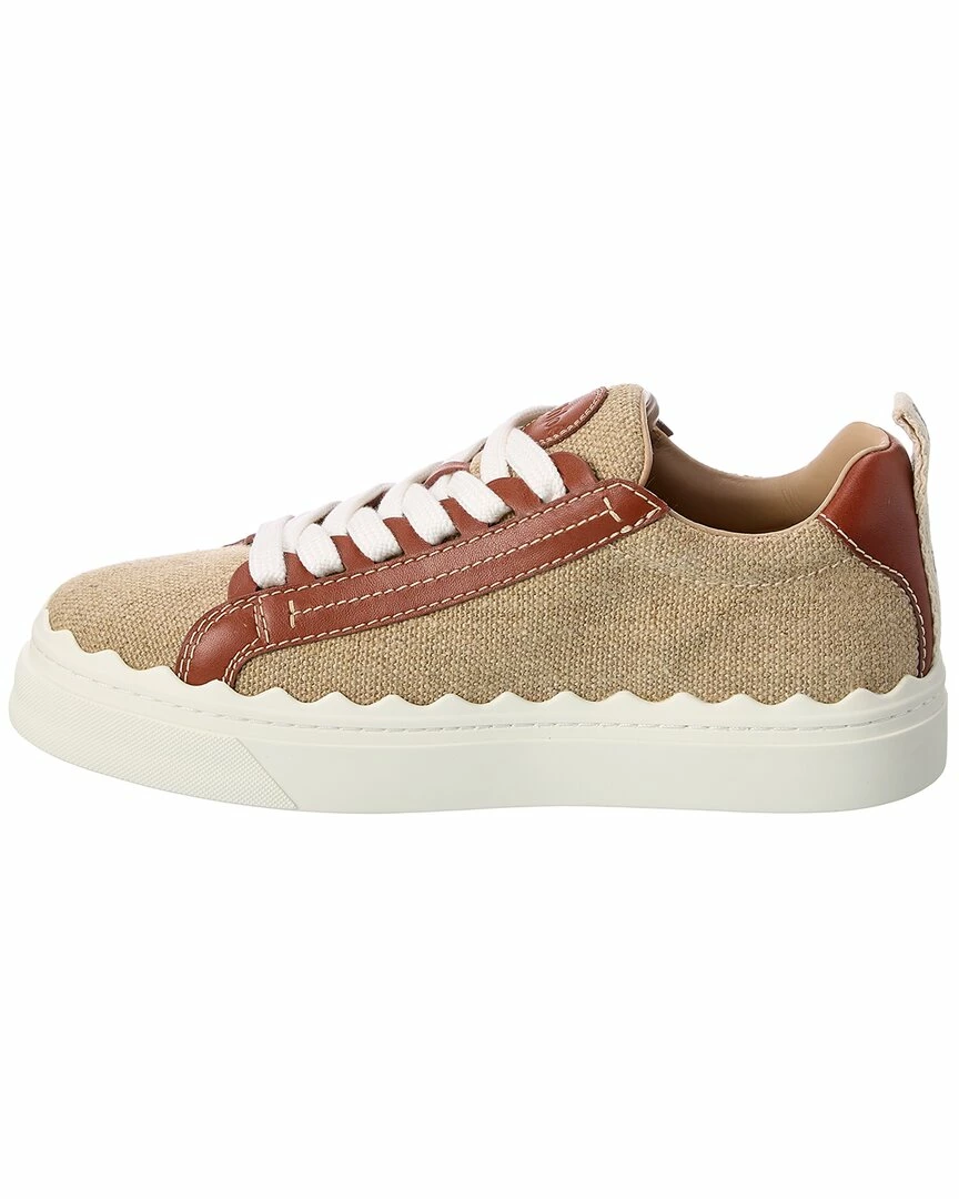 Chloé Lauren Canvas & Leather Sneaker Women Fashion Sneakers - Image 2