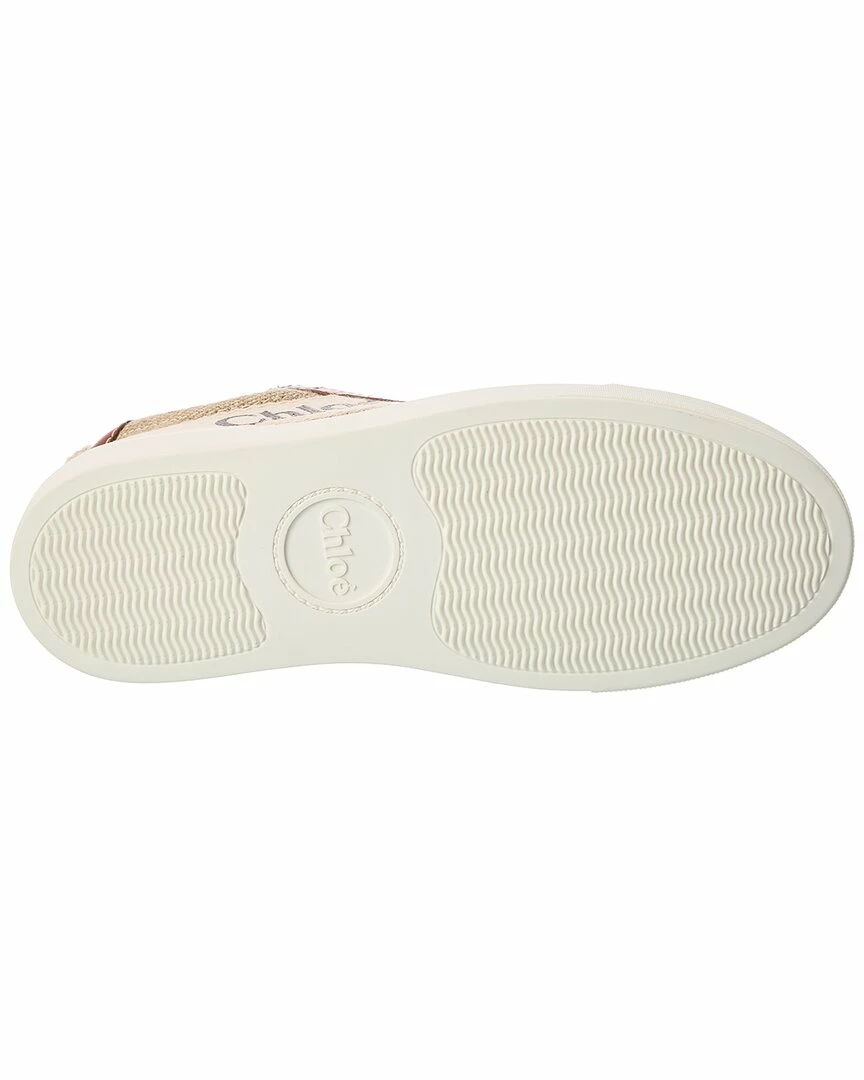 Chloé Lauren Canvas & Leather Sneaker Women Fashion Sneakers - Image 4