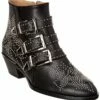 Chloé Susanna Studded Leather Bootie Women Booties Black