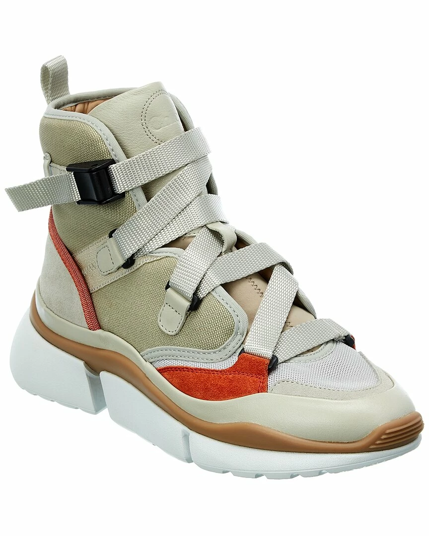 Chloé Sonny Leather & Suede Sneaker Women Fashion Sneakers