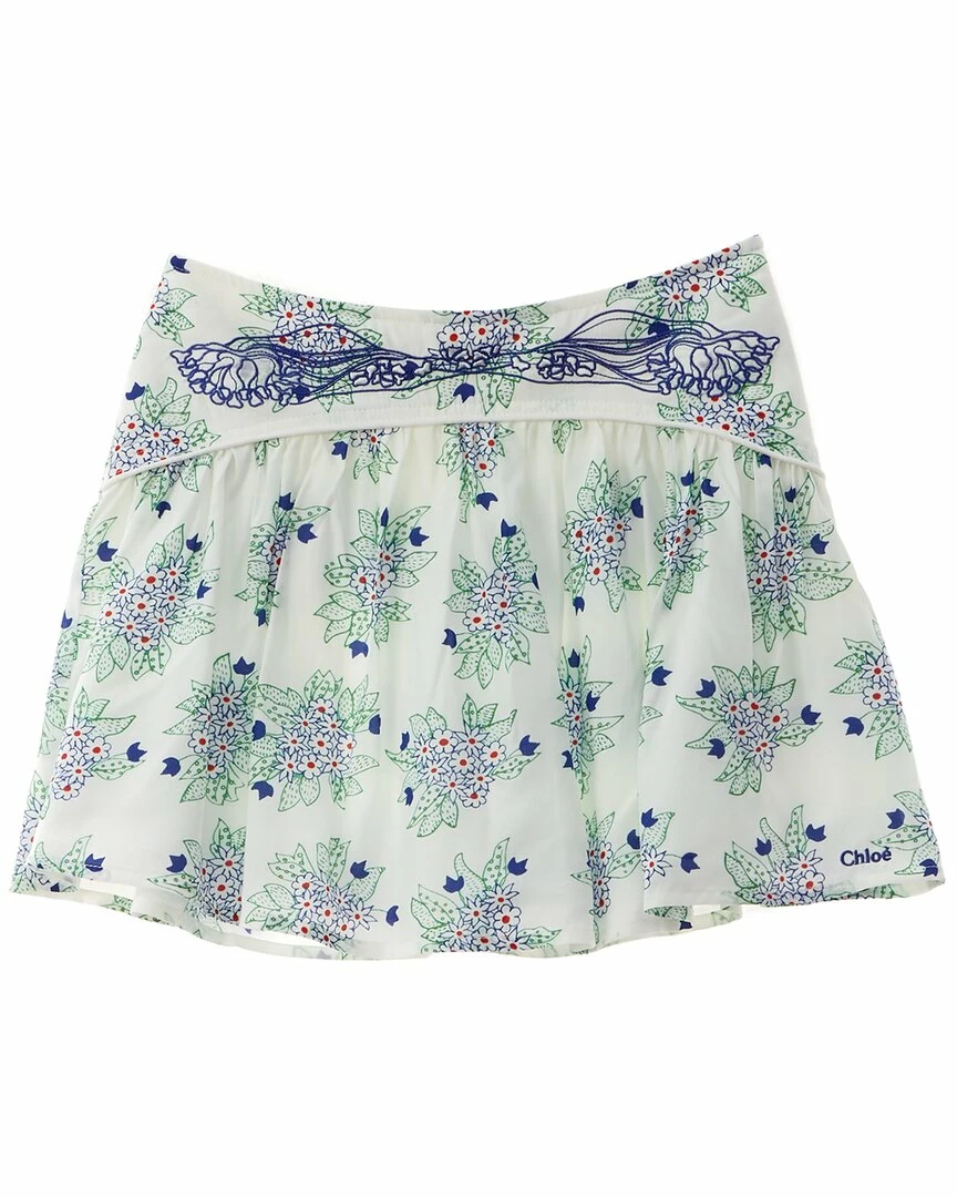 Chloé Silk-Blend Skirt Kids Shorts & Skirts