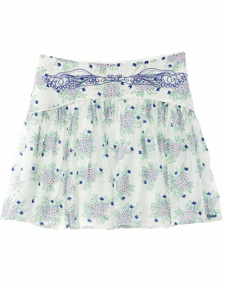 Chloé Silk-Blend Skirt Kids Shorts & Skirts