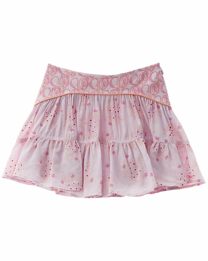 Chloé Silk-Blend Skirt Kids Shorts & Skirts