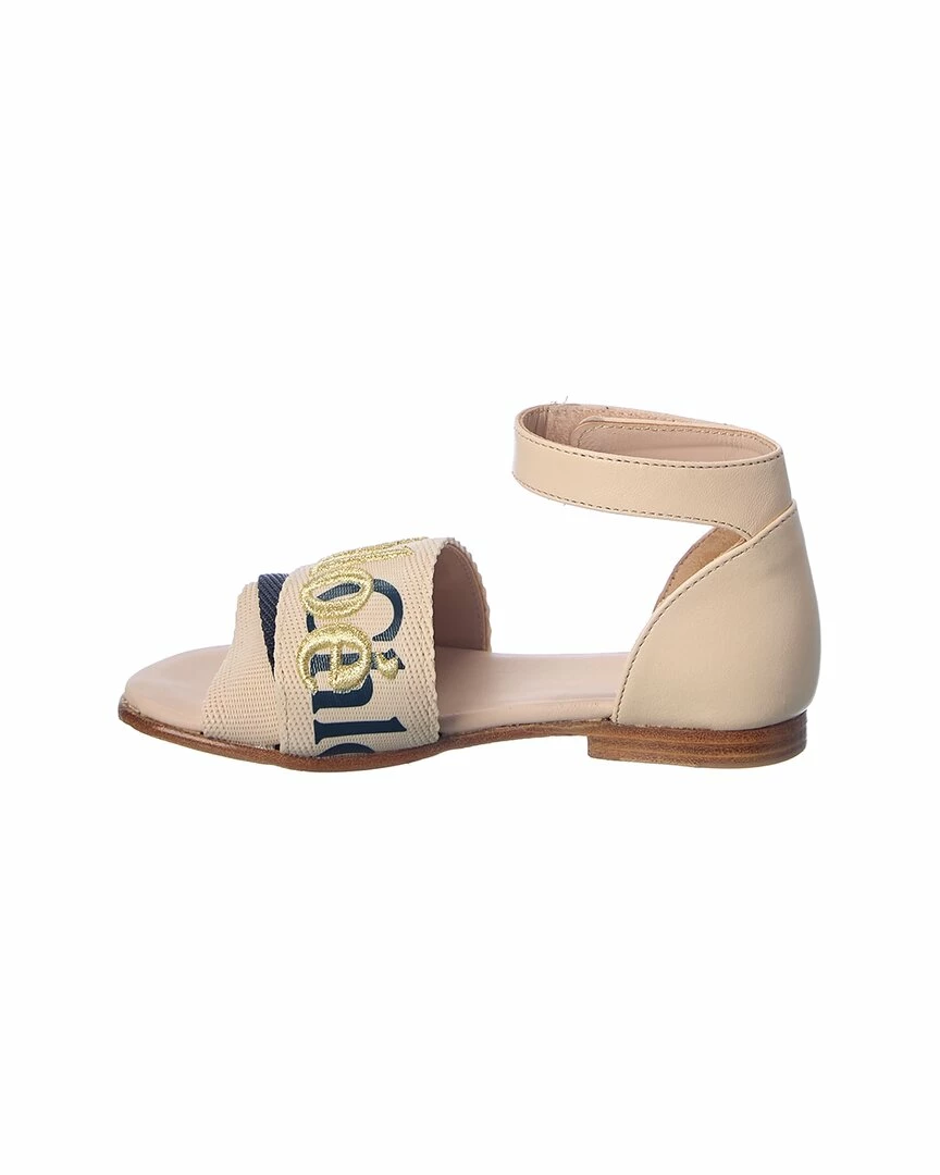 Chloé Woody Leather Sandal Kids Sandals - Image 2