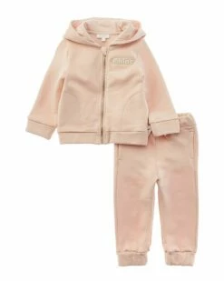 Chloé 2pc Logo Jacket & Pant Set Kids Athletic & Sweatpants